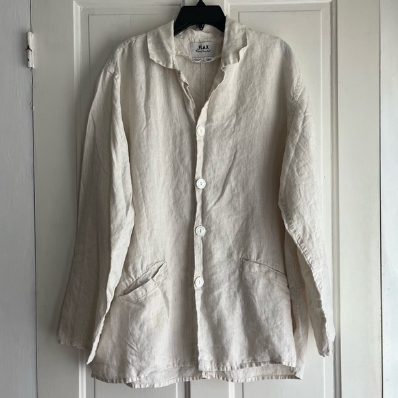 FLAX linen button up - Picture 2 of 6